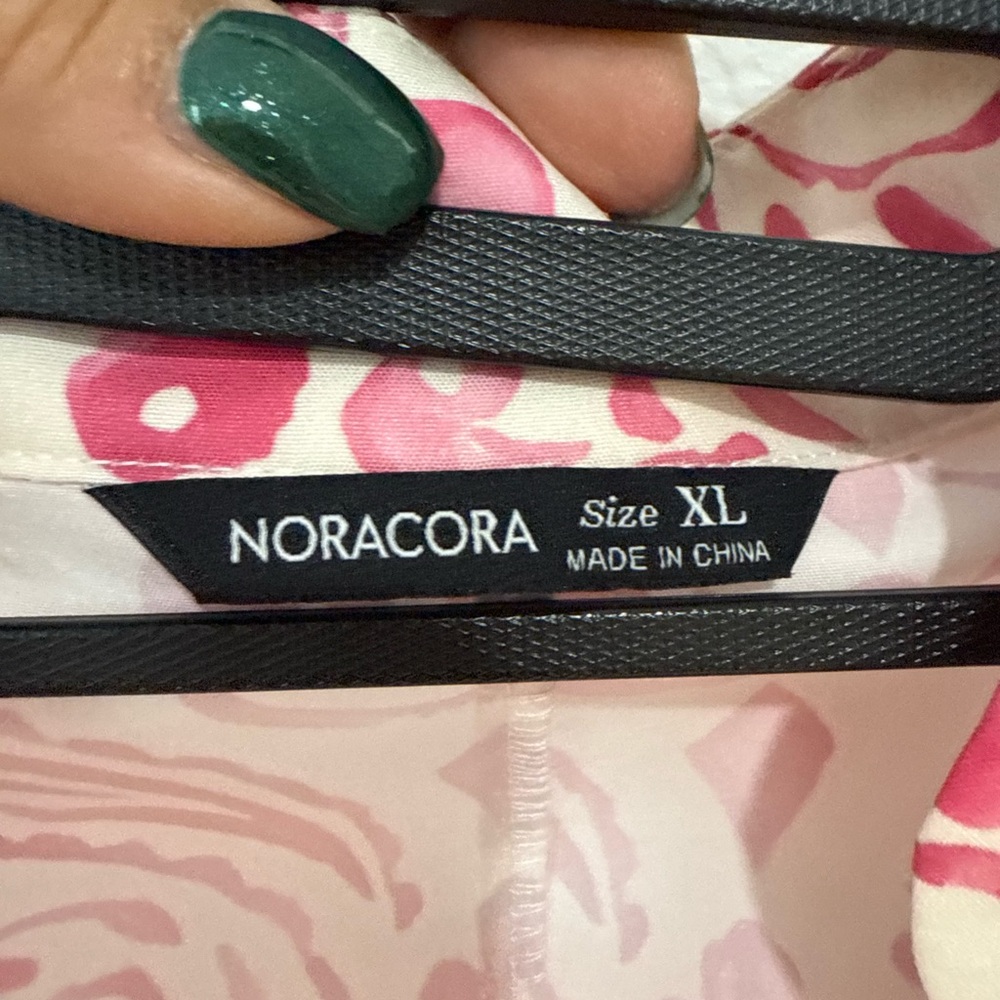 Pink Patterned Midi Dress - Picture 2 of 3